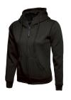 UC505 Ladies Classic full Zip Hooded Sweatshirt Black colour image